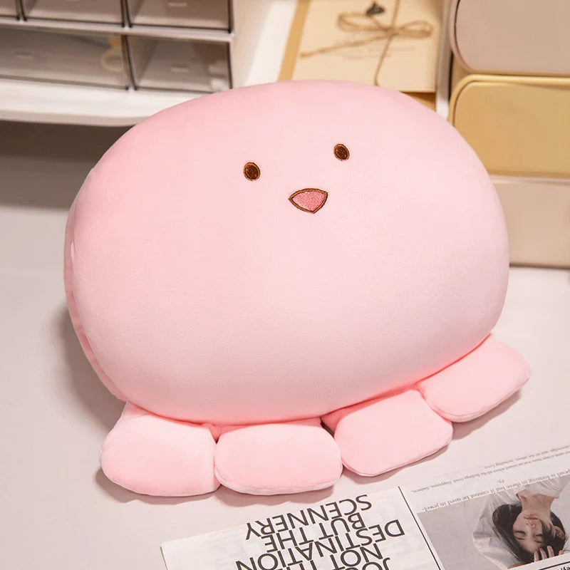 New Funny Cute Multiple Styles Anime Cartoon Octopus Ball Hands Warmer Plush Pillow Soft Comfy Warming Hands Pillow Nice Gift
