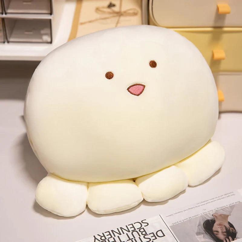 New Funny Cute Multiple Styles Anime Cartoon Octopus Ball Hands Warmer Plush Pillow Soft Comfy Warming Hands Pillow Nice Gift