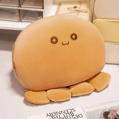 New Funny Cute Multiple Styles Anime Cartoon Octopus Ball Hands Warmer Plush Pillow Soft Comfy Warming Hands Pillow Nice Gift